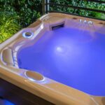 Blue Illuminated Home Garden Hot Tub SPA